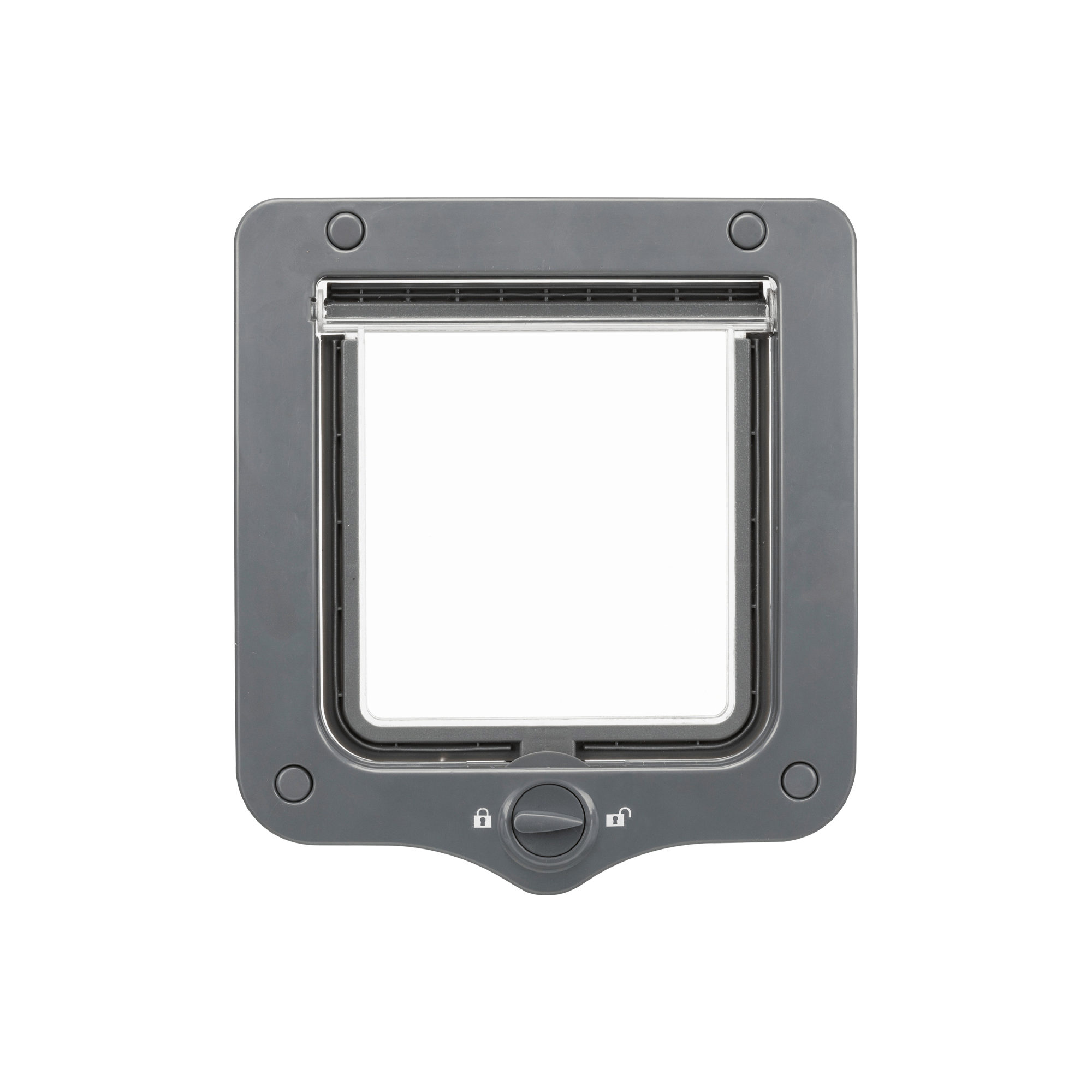 Trixie 2-Way Cat Flap - Grey