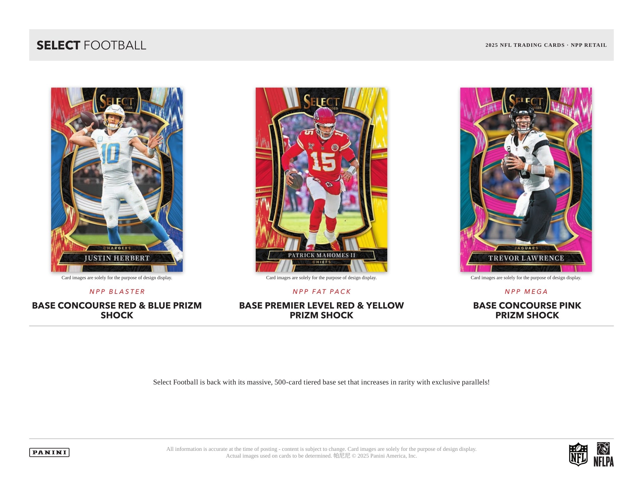 2025 Panini Select Football NFL Mega Box