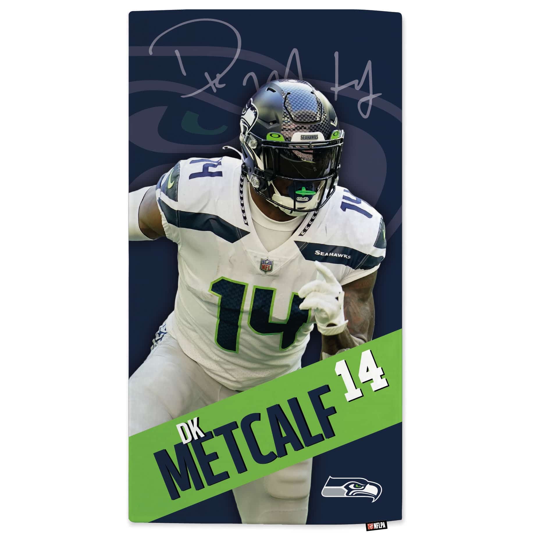 DK Metcalf Seattle Seahawks NFL Beach Towel