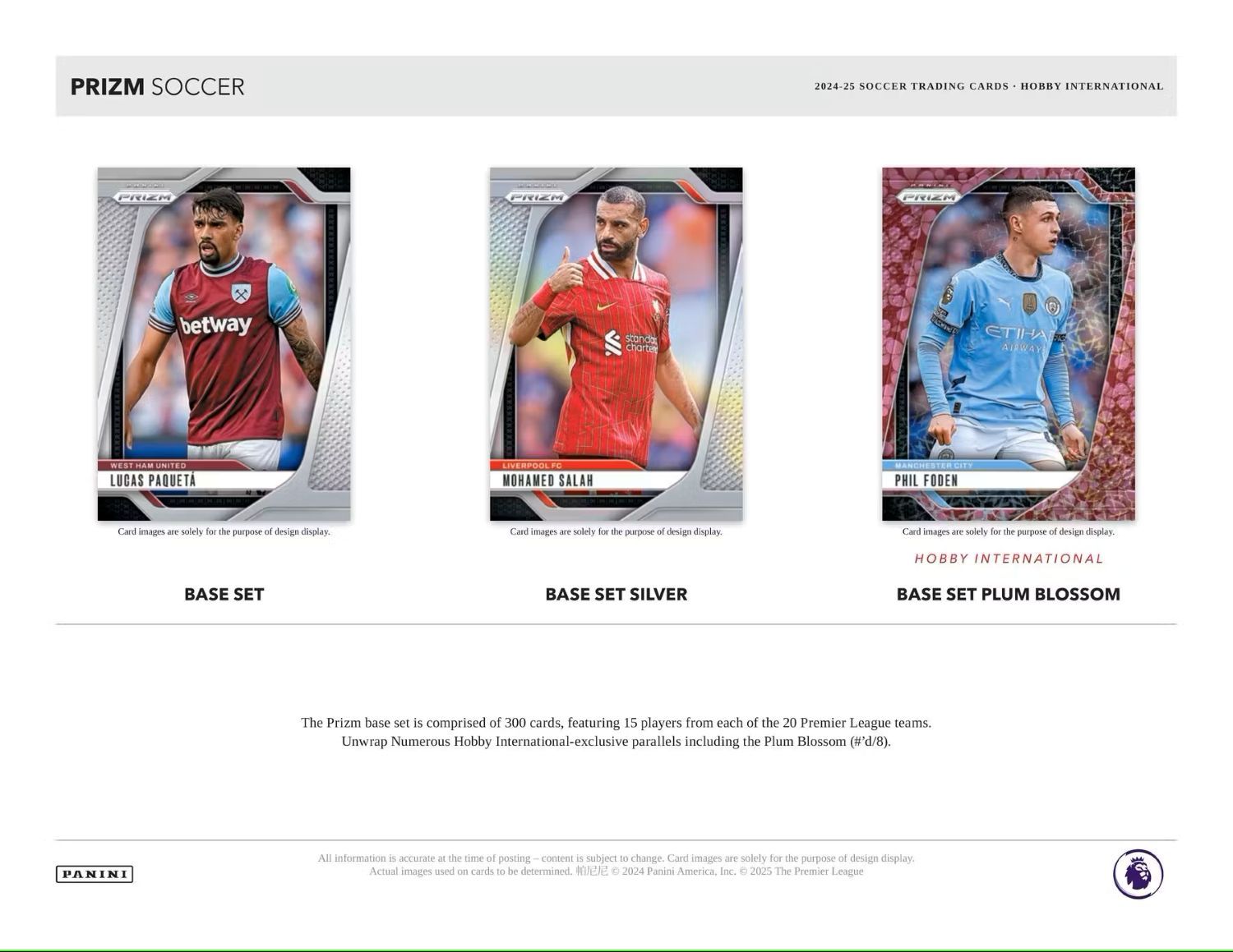 2024/25 Panini Prizm Premier League Soccer EPL International Hobby Box