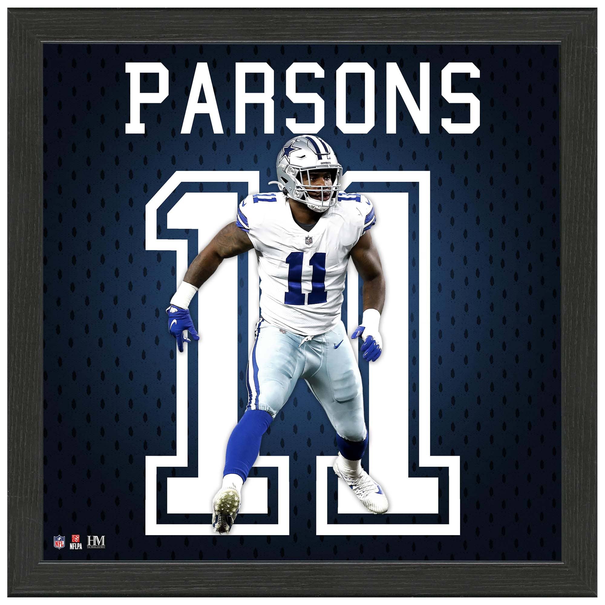 Micah Parsons #11 Dallas Cowboys Jersey Framed NFL Photo