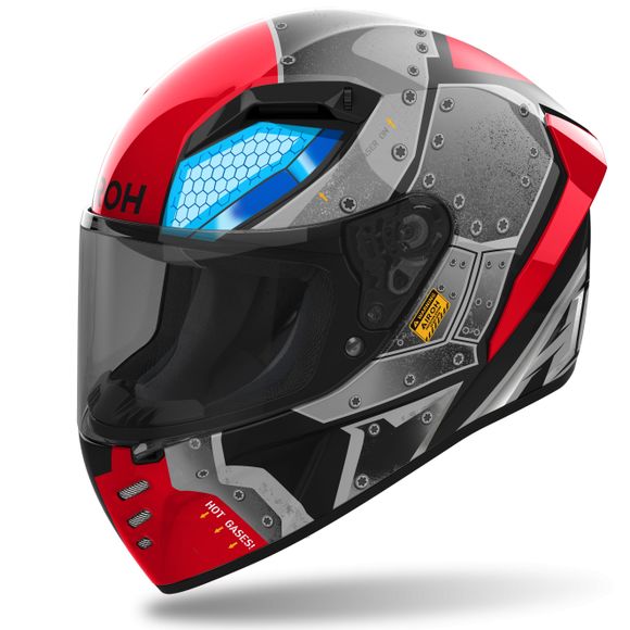 Airoh CONNOR Full-Face Helmet - BOT - Red / GreyRef: AR1326