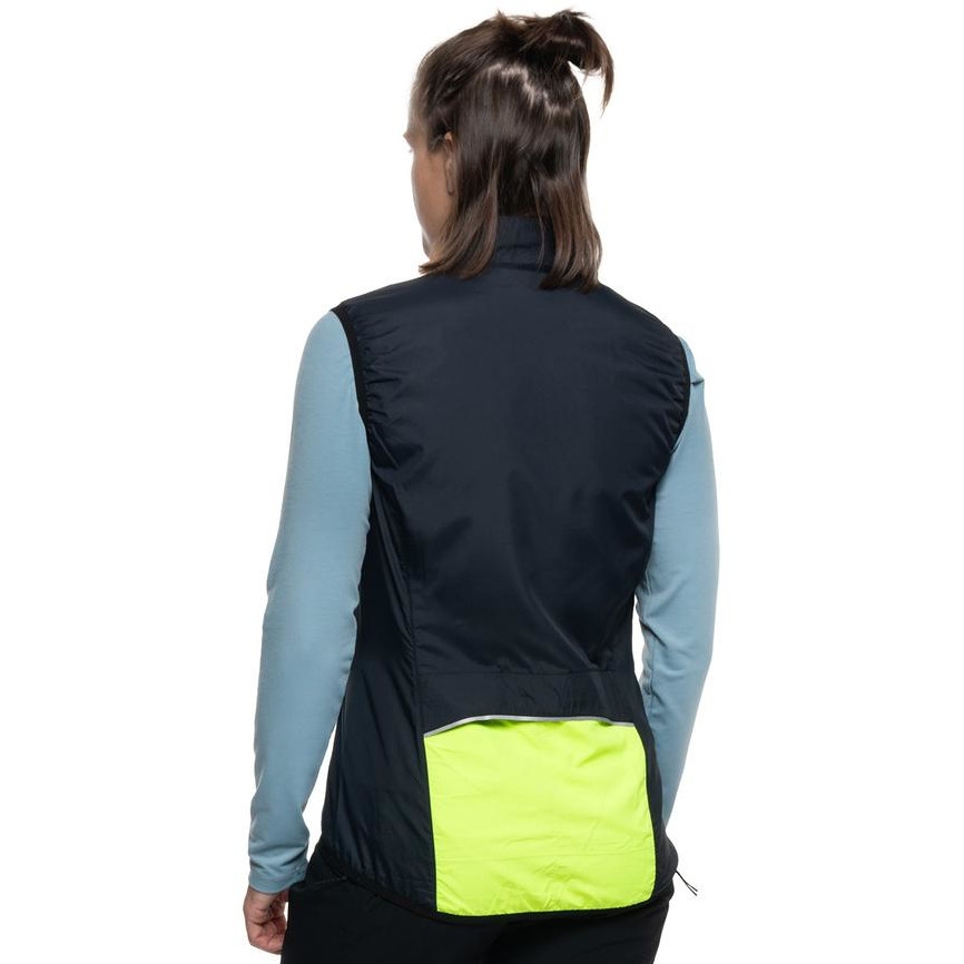 CUBE Road/XC CMPT Wind Gilet Women - black´n´yellow
