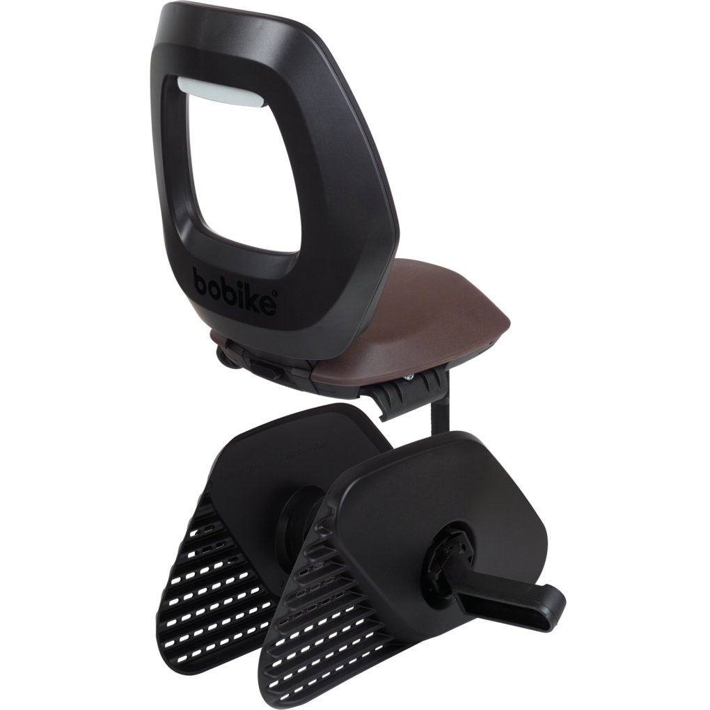 Bobike ONE Junior Bike Seat - Black/Dark Brown