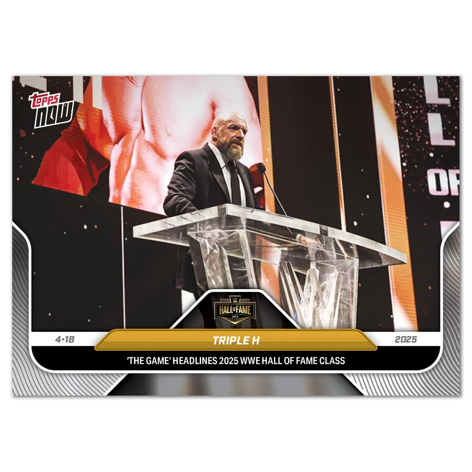 Triple H - 2025 WWE Topps NOW® - Card HOF1