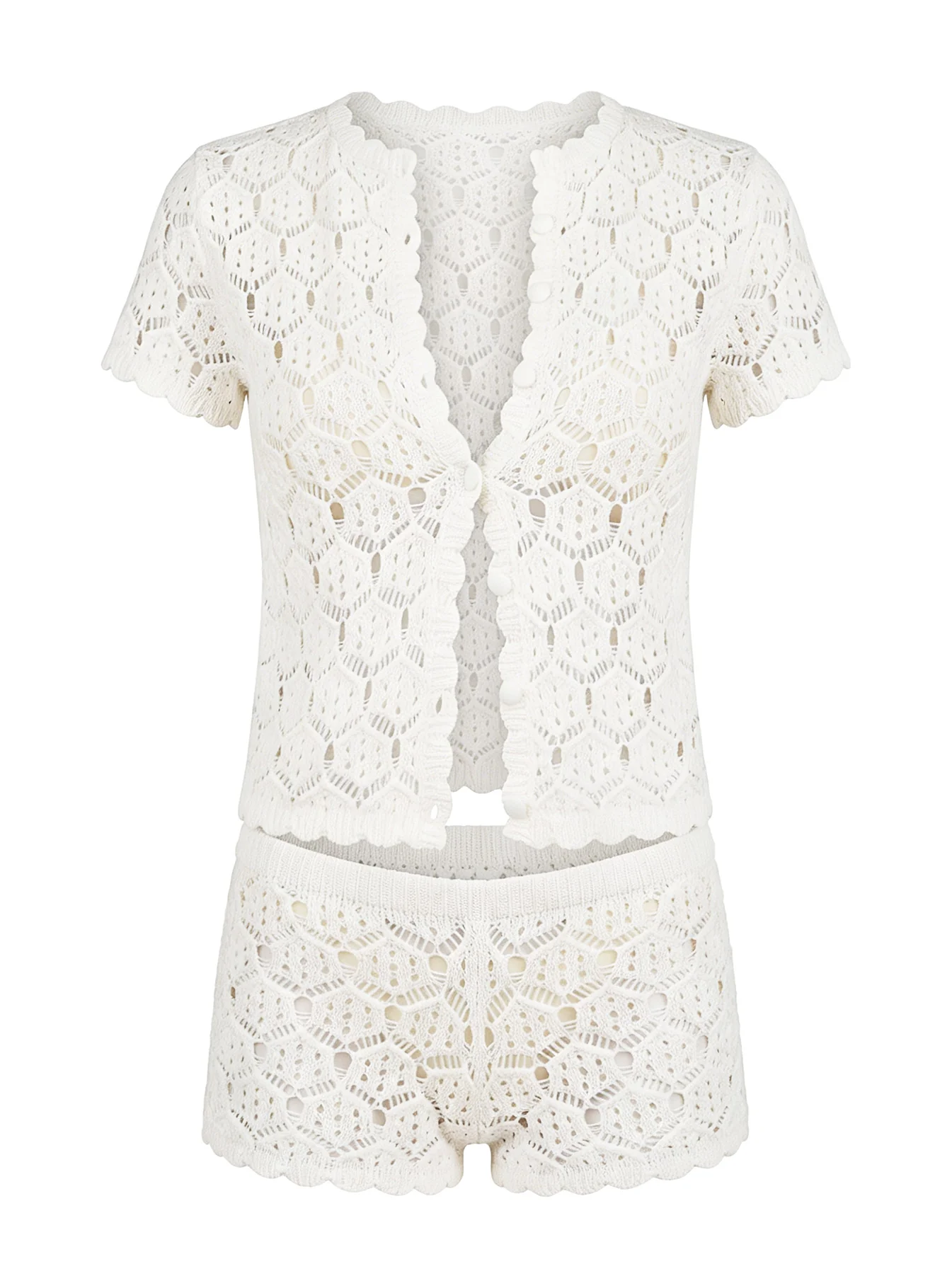 Sun Still Shines Crochet Set White