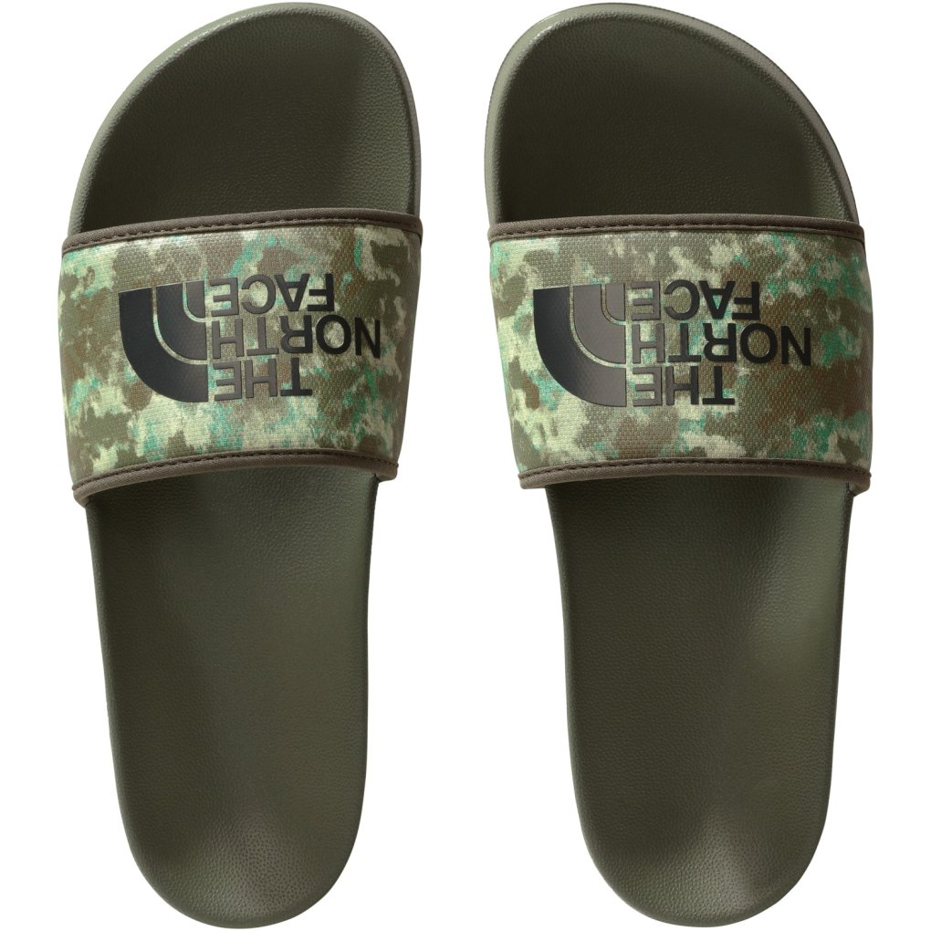 The North Face Base Camp Slide III Men - Military Olive Stippled Camo Print/TNF Black