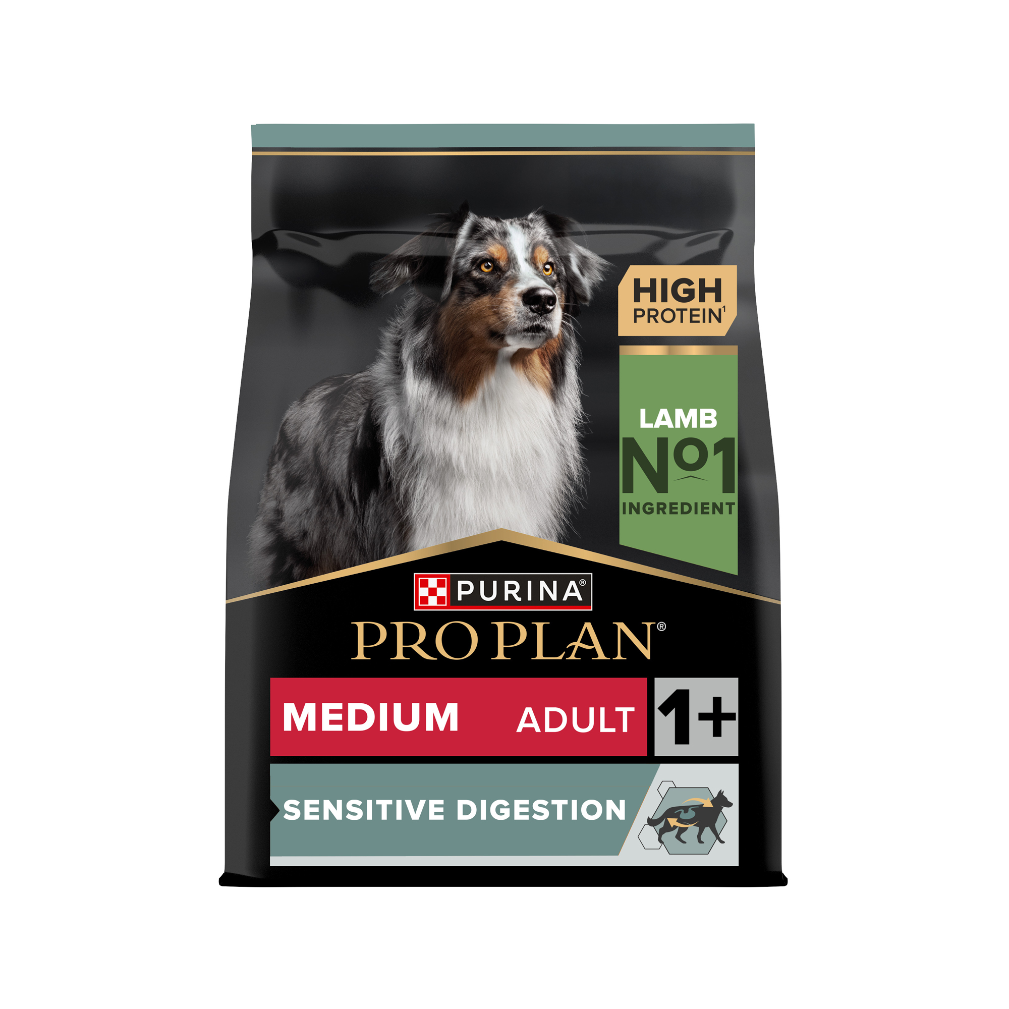 Purina Pro Plan Dog - Medium Adult - Sensitive Digestion - Lamb - 2 x 3 kg