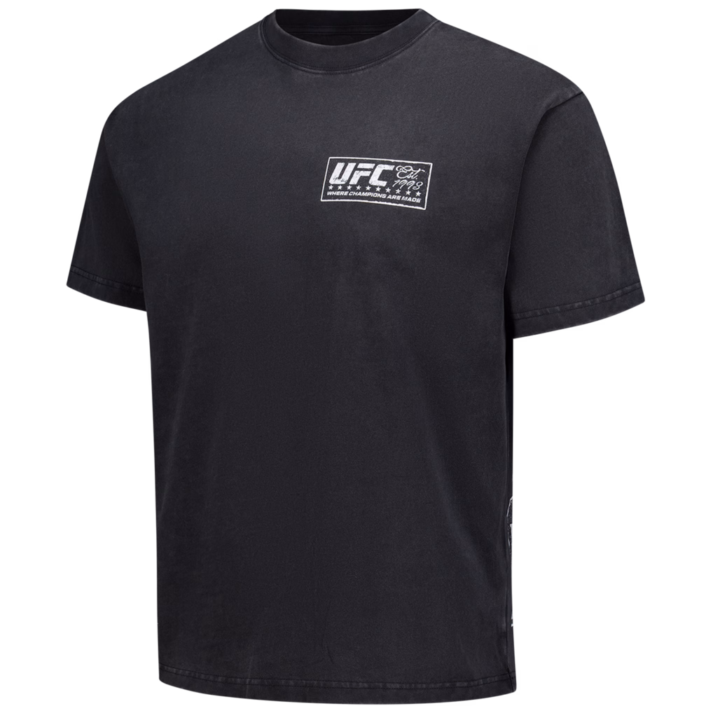 Men's Black UFC Merchandise Silo Fight T-Shirt