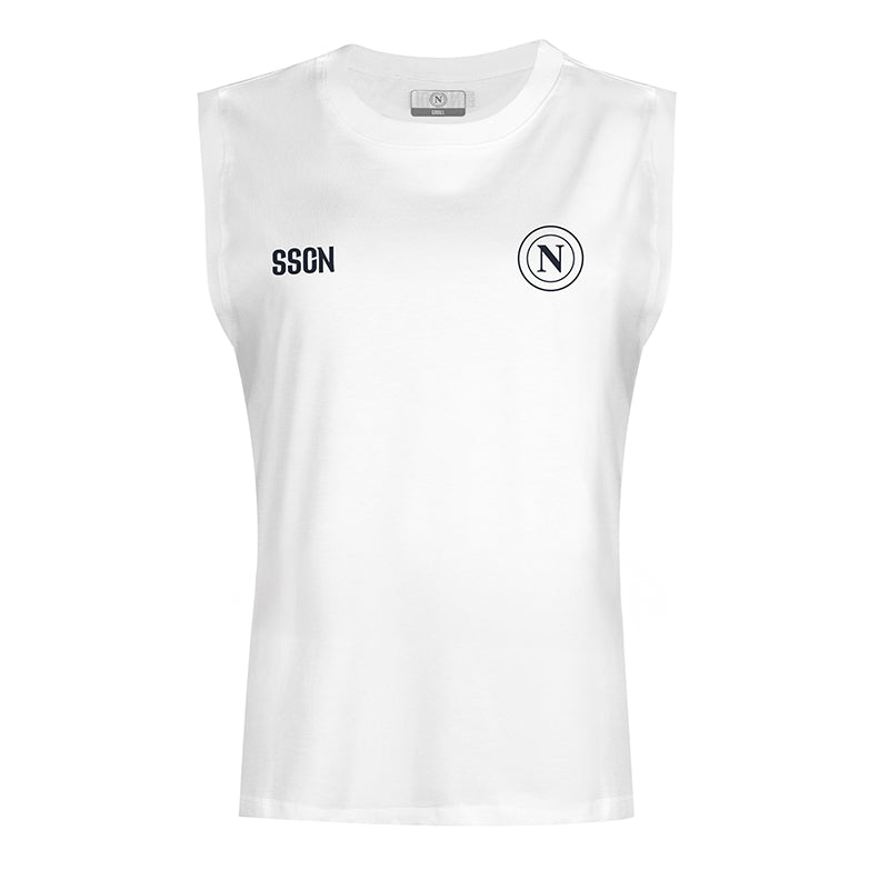 SSC Napoli Marechiaro White Tank Top