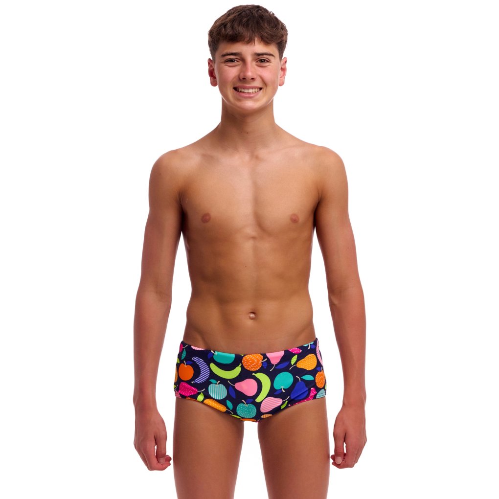Funky Trunks Sidewinder Eco Swim Trunks Boys - Fruit Salad