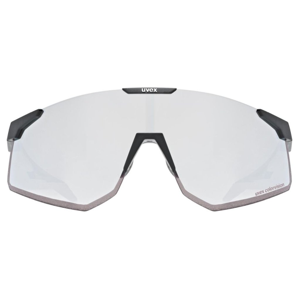 Uvex pace perform small CV Glasses - black matt/mirror silver colorvision