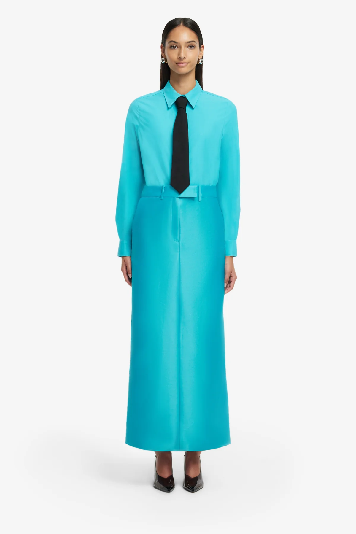Eve Maxi Skirt - Aqua