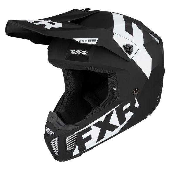 FXR CLUTCH CX BLACK/WHITE 2021 cross helmet - Black / WhiteRef: FXR0084