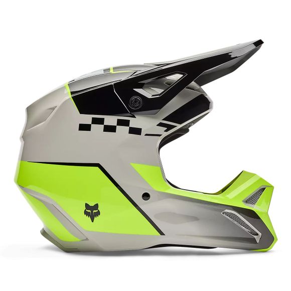 Casque cross Fox V1 - COLLECT - ENFANT - Gris / JauneRef : FX6236