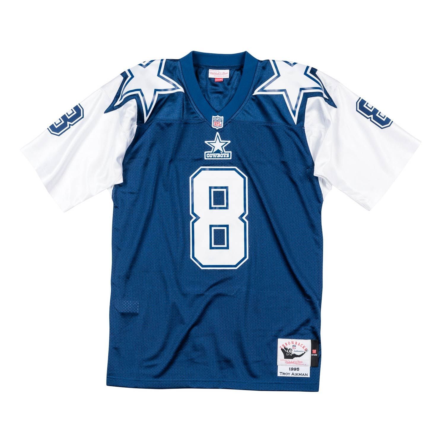 Troy Aikman #8 Dallas Cowboys 1995 Authentic Throwback NFL Jersey