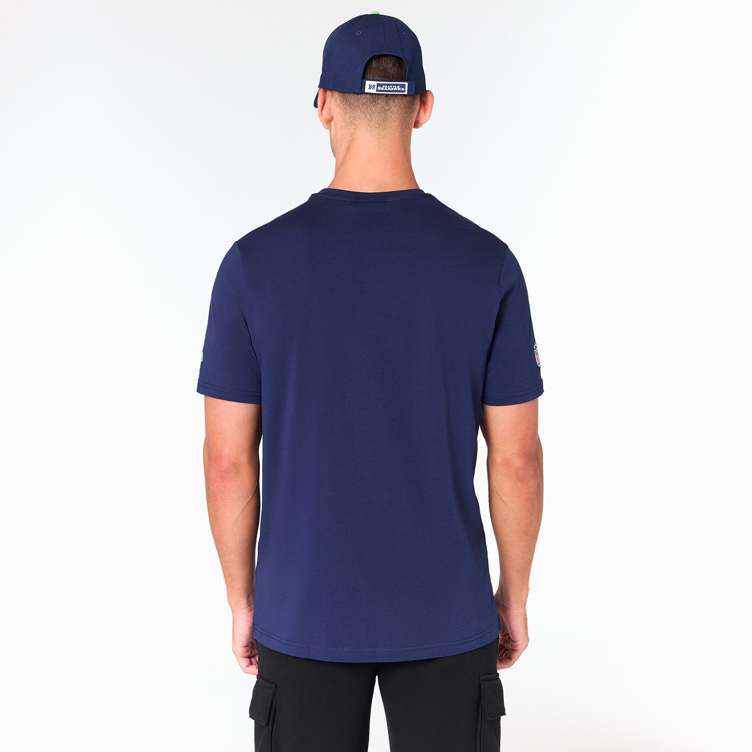 Seattle Seahawks Team Logo New Era NFL T-Shirt Navy