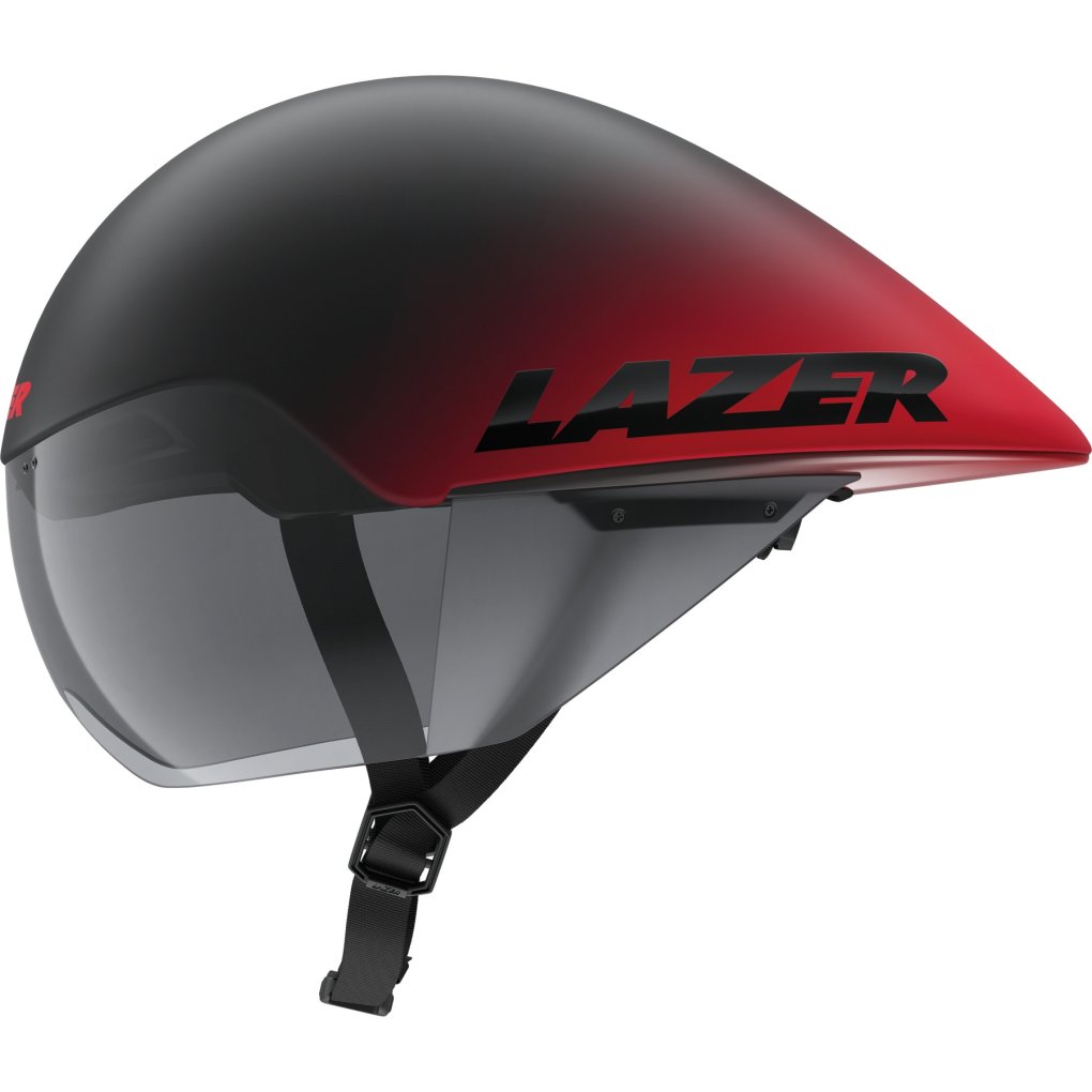 Lazer Volante KinetiCore Time Trial Helmet - matte black red