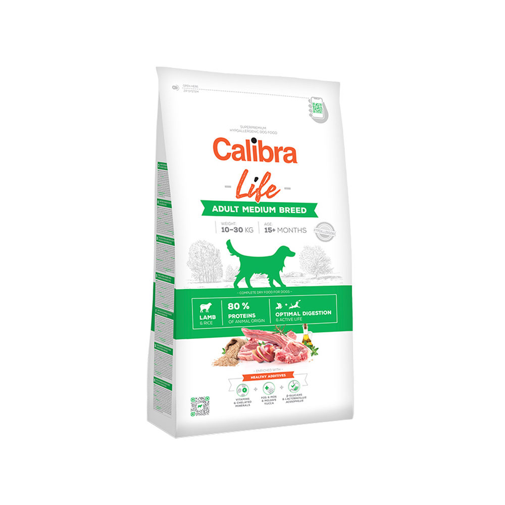 Calibra Dog Life Adult Medium Breed - Lamb - 12kg