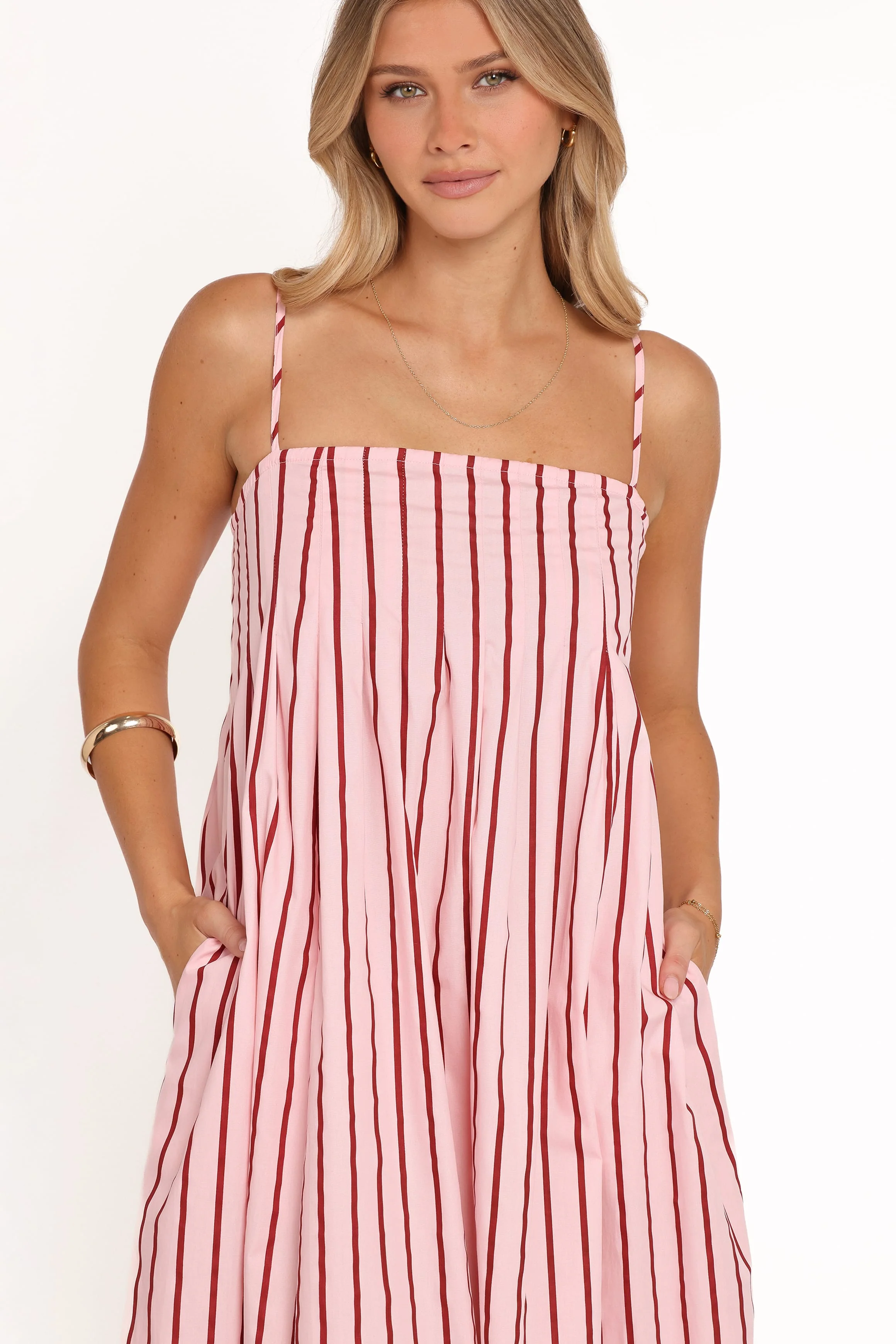 Arletta Maxi Dress - Pink Stripe
