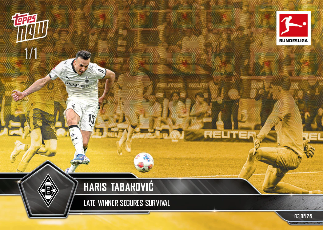 Haris Tabaković - 2025-26 Bundesliga Topps NOW® - Card 187