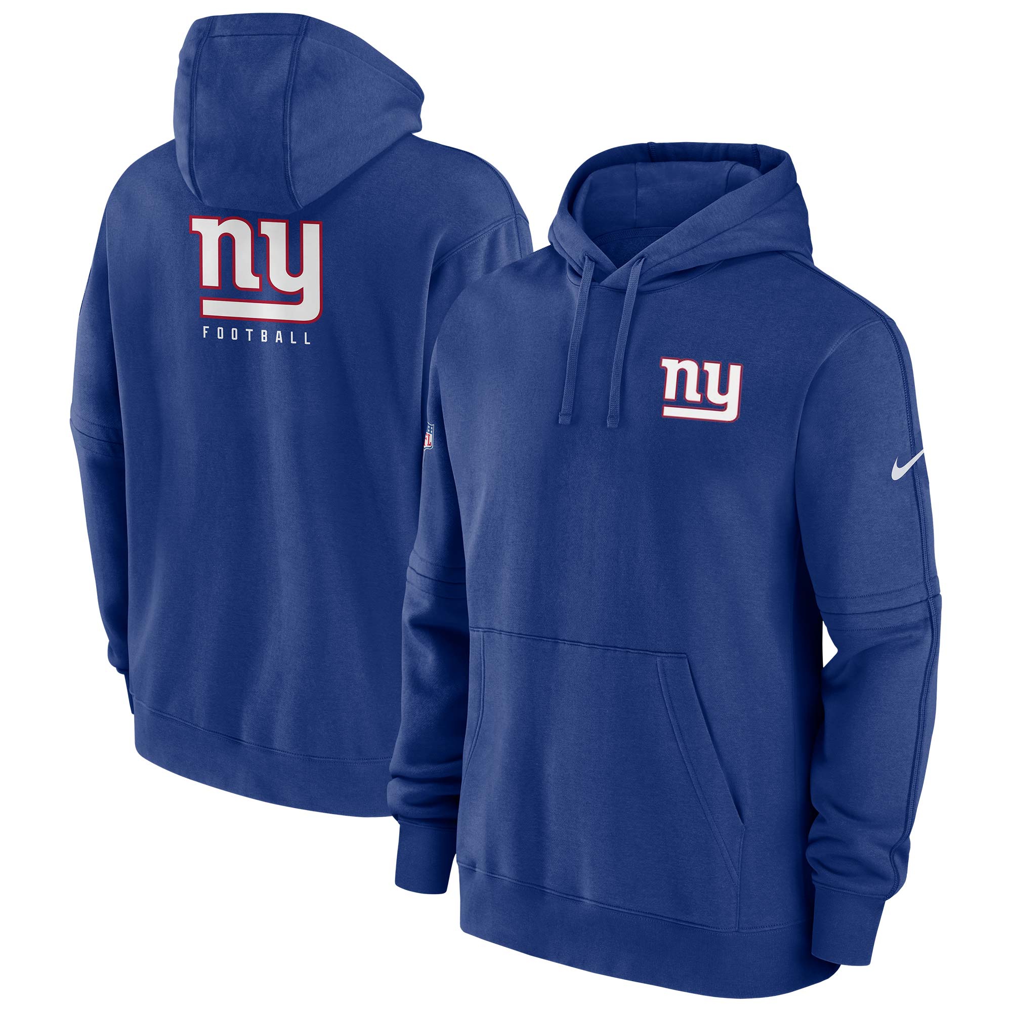New York Giants 2023 NFL Sideline Nike Club Hoodie Blue