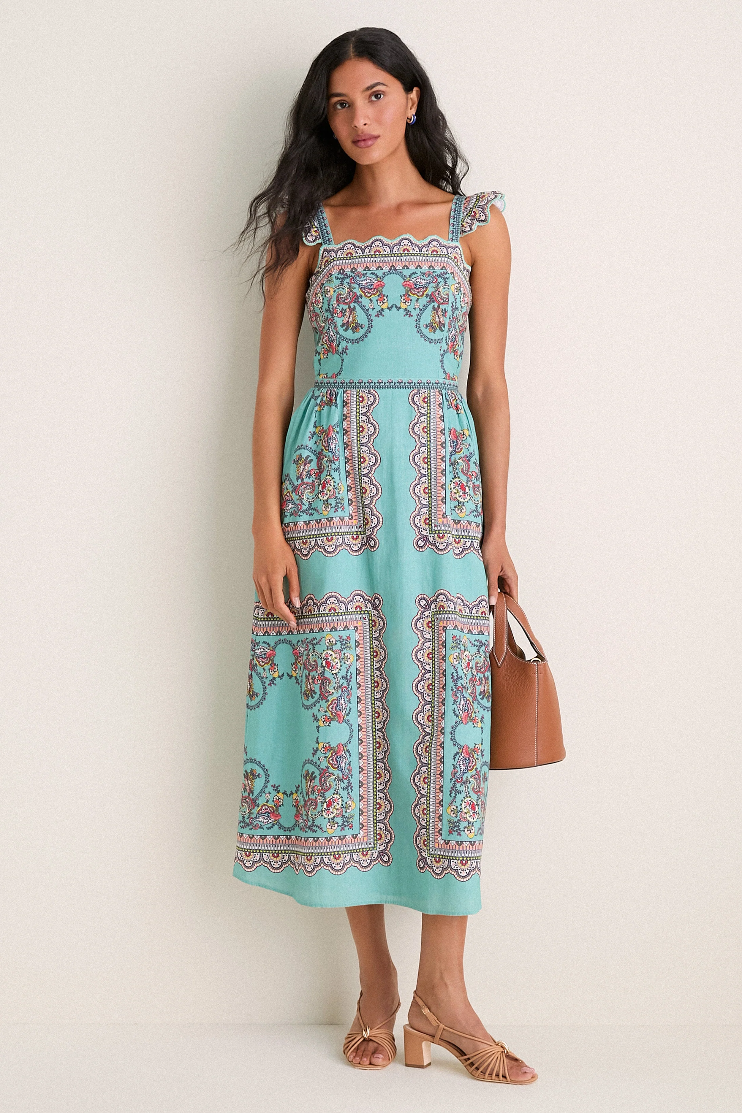 Bleura Print Veronique Midi Dress