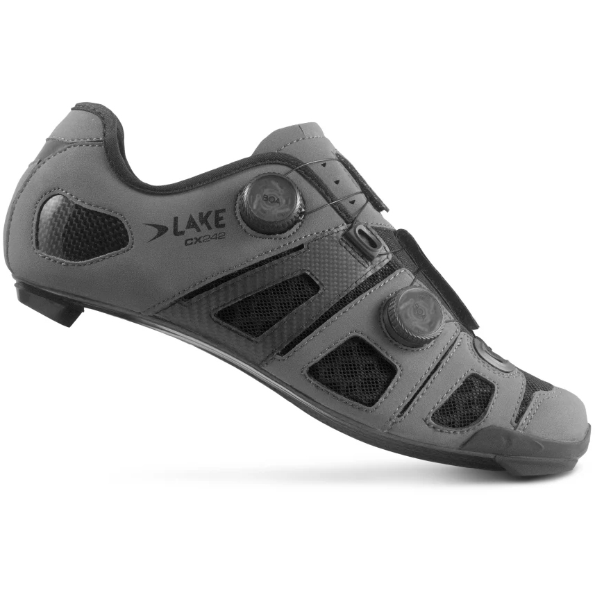 Lake CX242 Road Shoes Men - matte grey/black