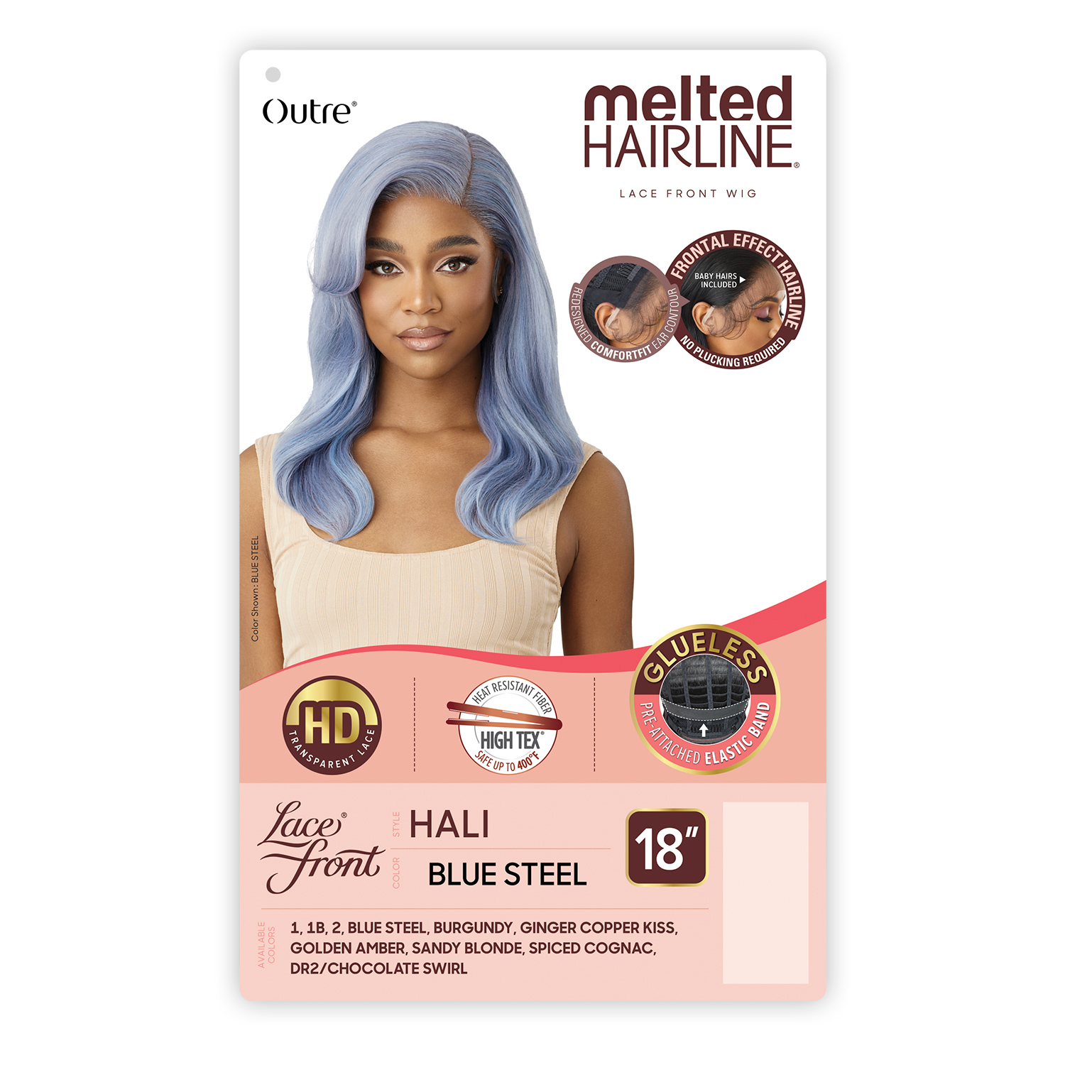 Outre HD Lace Front Wig Melted Hairline Glueless Hali