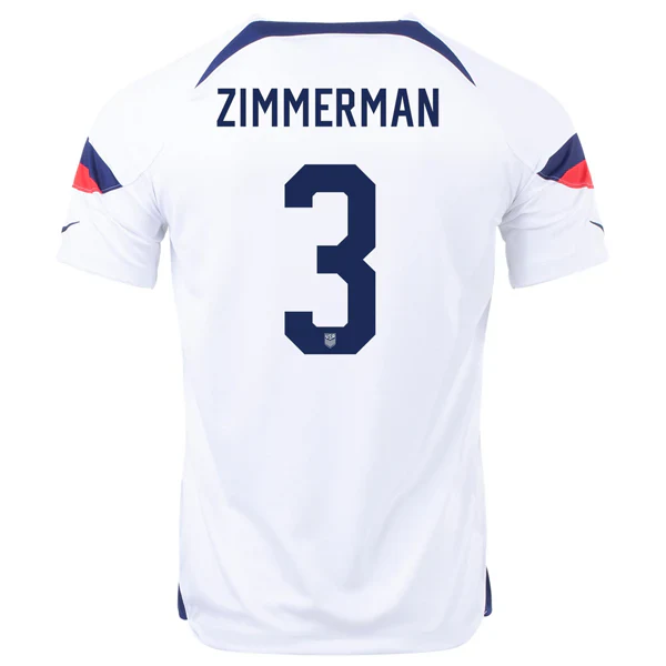 United States Walker Zimmerman Home Jersey 22/23 (White/Loyal Blue)