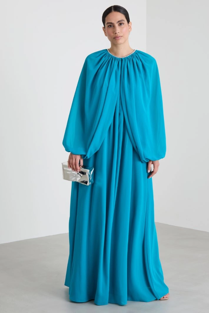 Georgette shrug - TURQUOISE