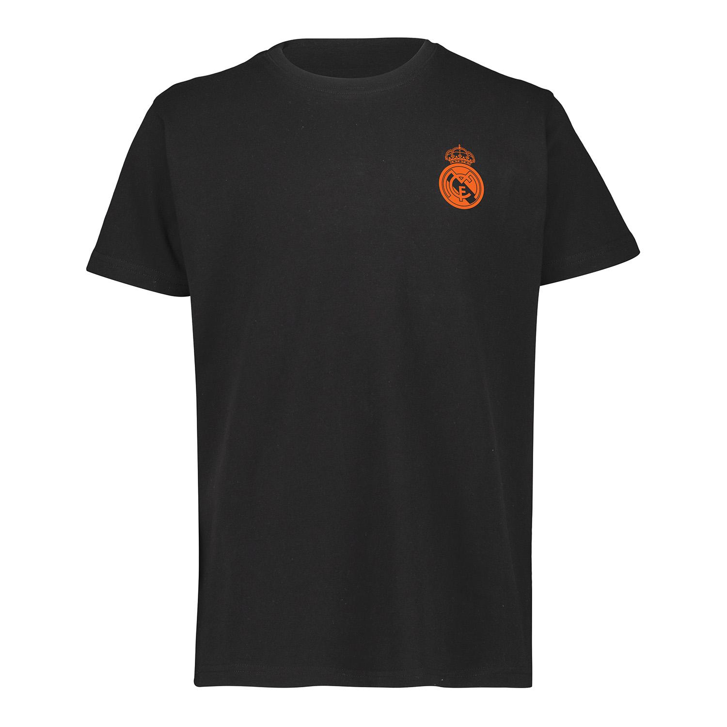 Kids Halloween Back Print T-Shirt Black Real Madrid