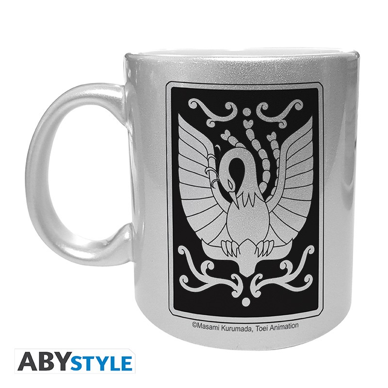 SAINT SEIYA Mug with silver finish Phoenix