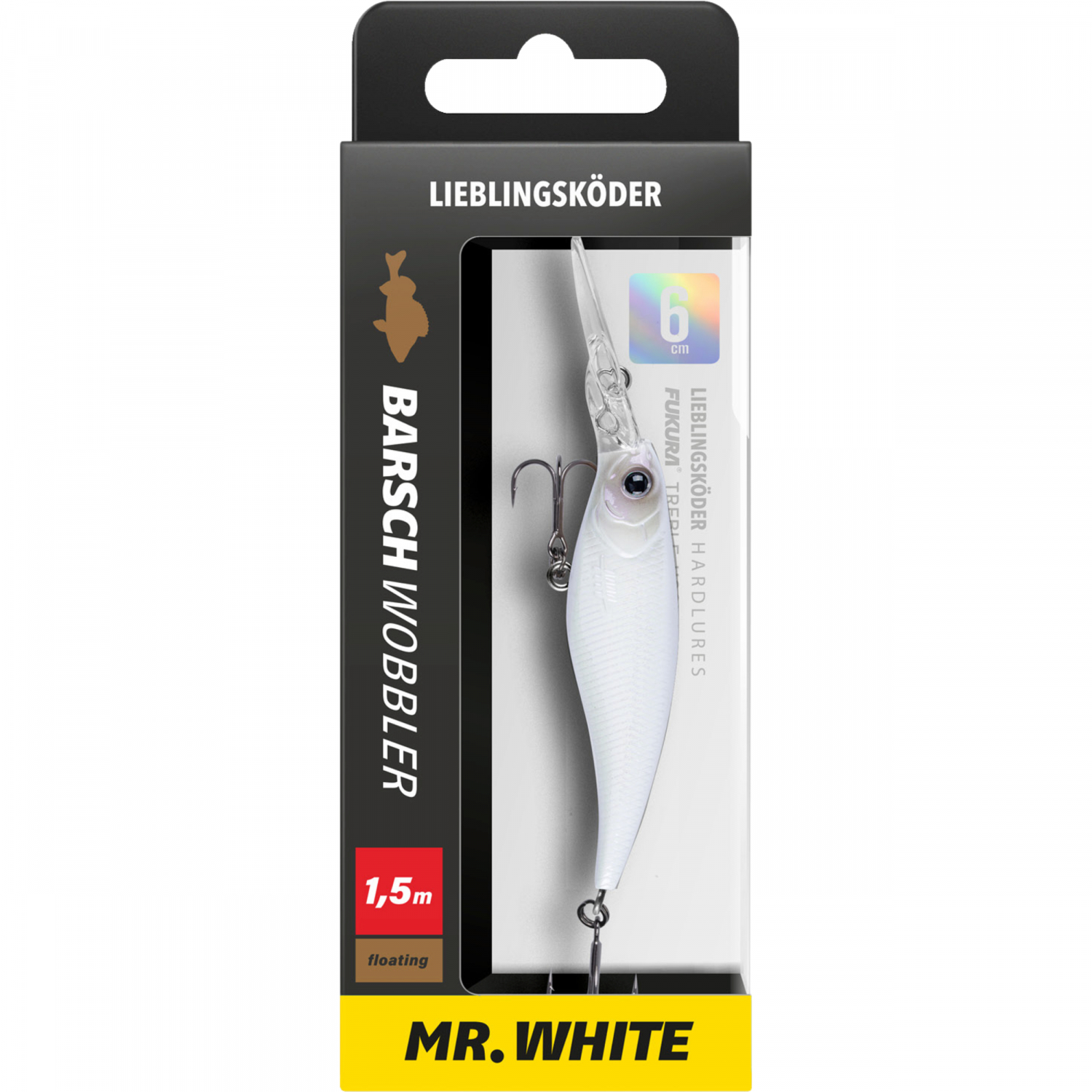 Lieblingsköder Barschwobbler (Mr. White)