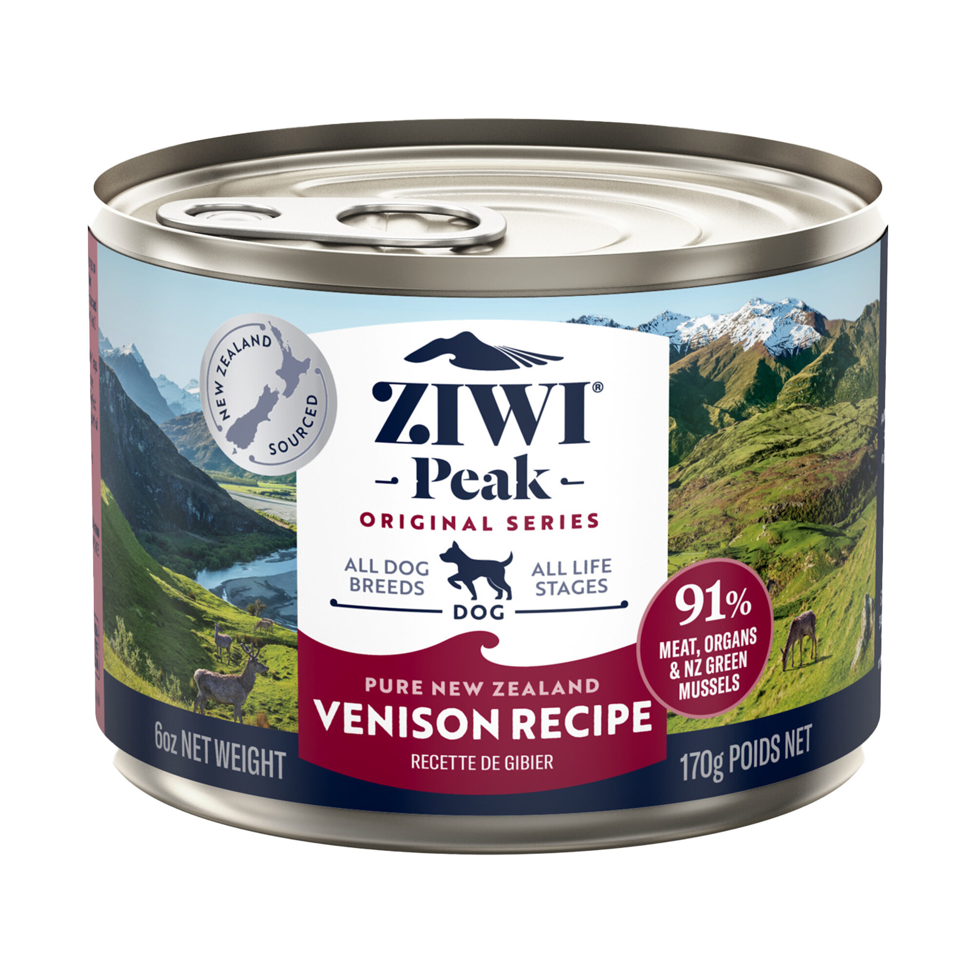 ZIWI Peak Dog Food - Venison - Tins - 12 x 390 g