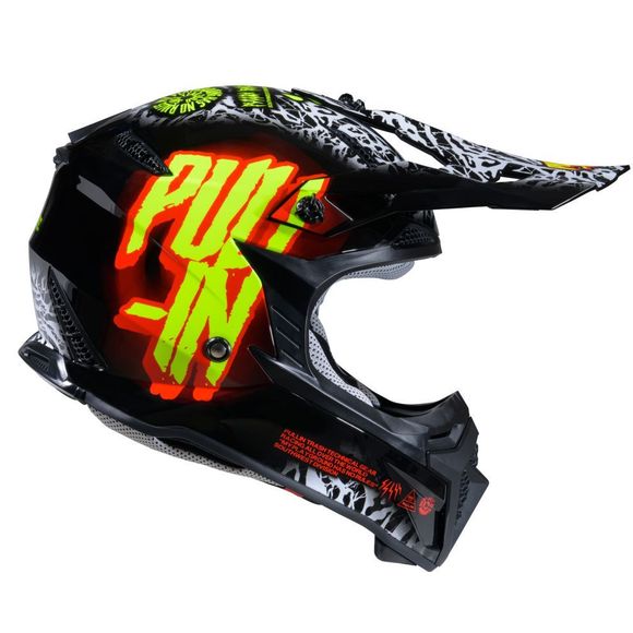 Casque cross Pull-in GRAPHIC + TRASH 2025 - Multicolore / RougeRef : PUL0634