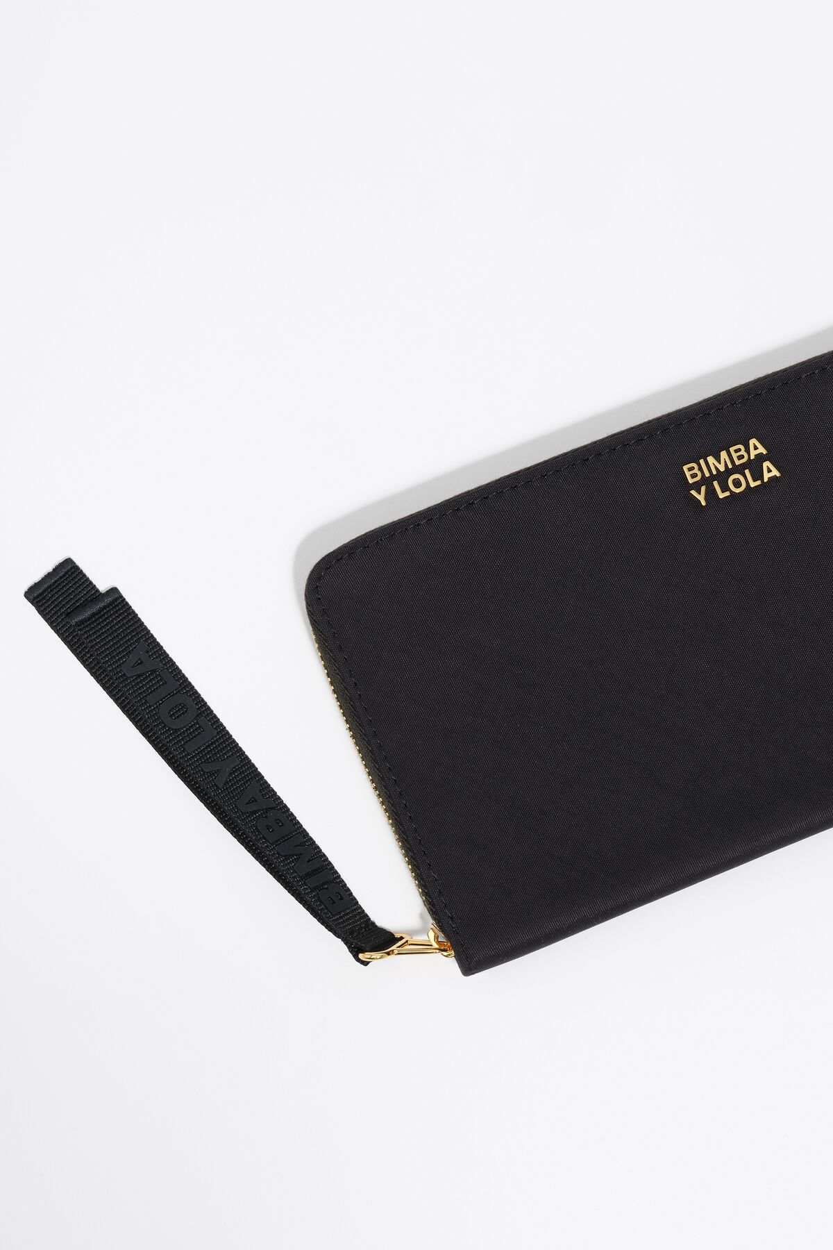 Large black nylon horizontal wallet