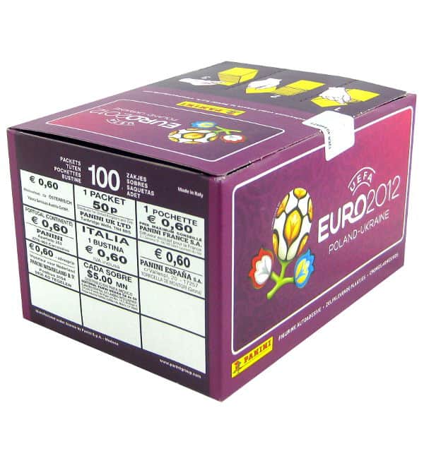 Panini Euro 2012 Purple Box With 100 Packets