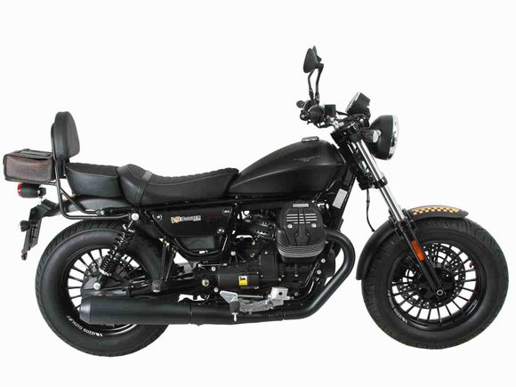 Porte Bagage Hepco & Becker avec sissybar - noirMOTO GUZZI 900 V9 ROAMER - 2016 - 2024Ref : HBE05489A / 611551 00 01