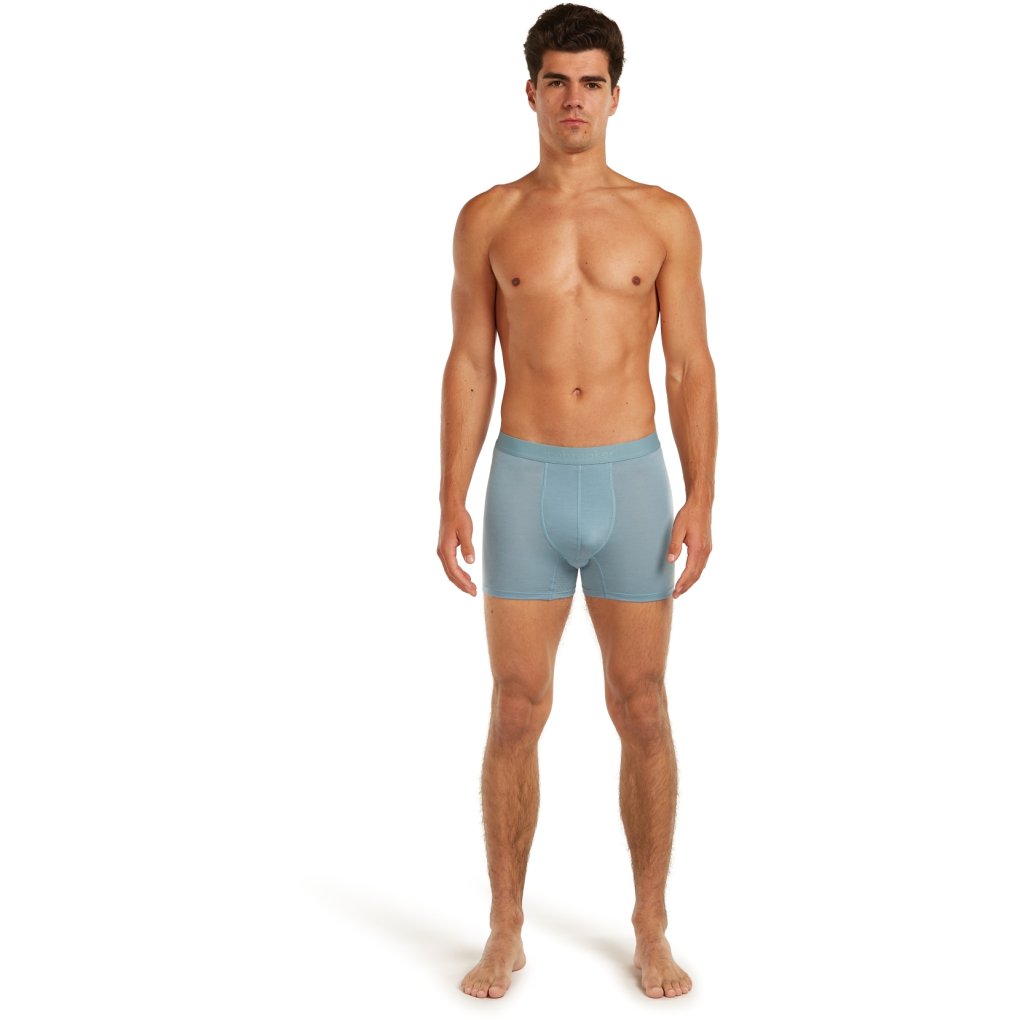 Icebreaker Merino 125 ZoneKnit™ Boxers Men - Flint Blue