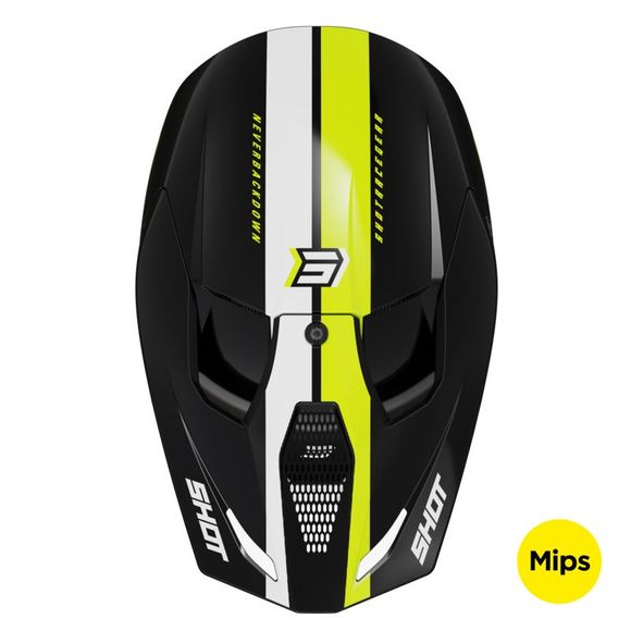 Casque cross Shot RACE - IRON 2023 - JauneRef : SO2449