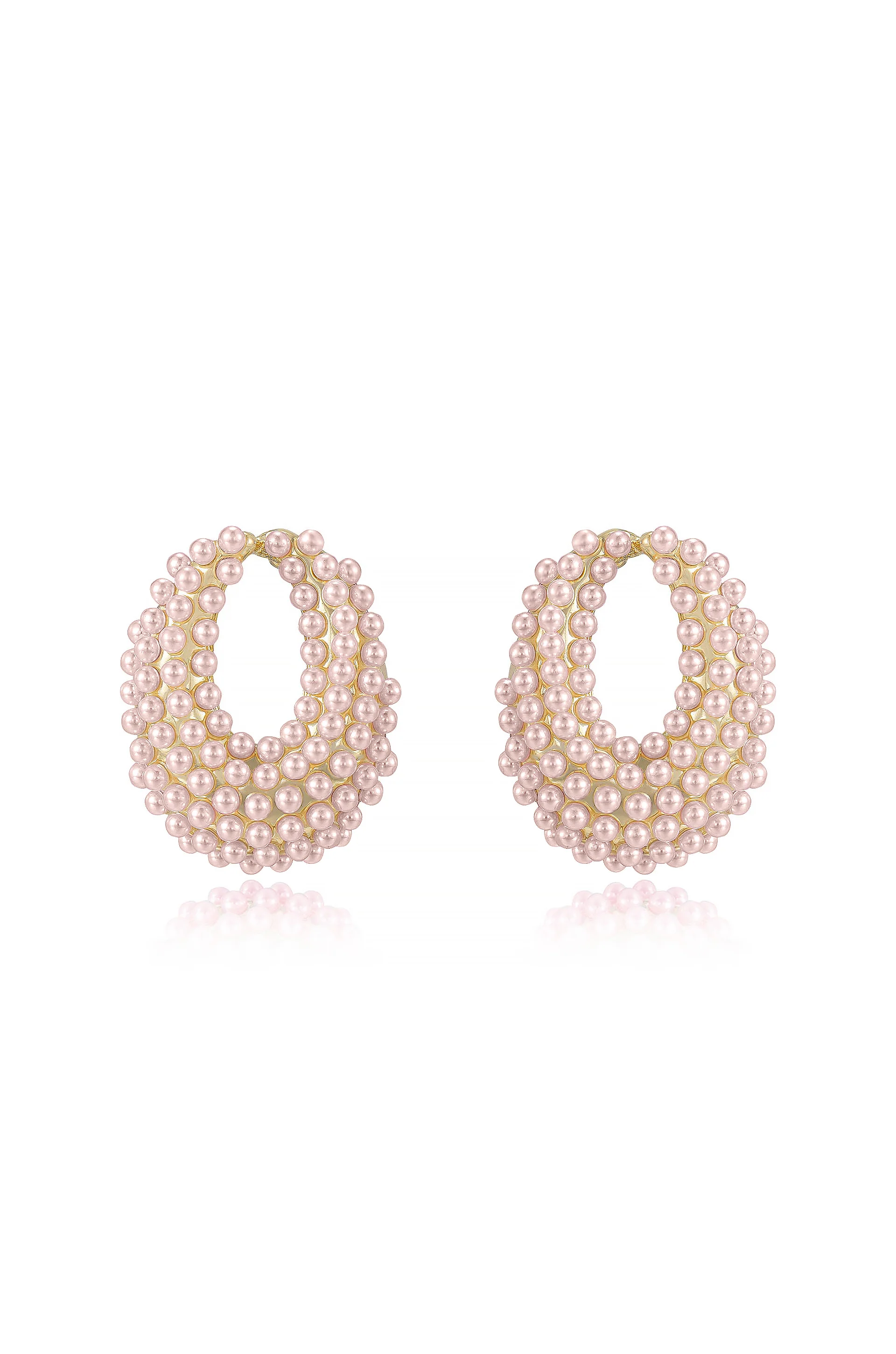 Classic Pearl Cluster Stud Earrings