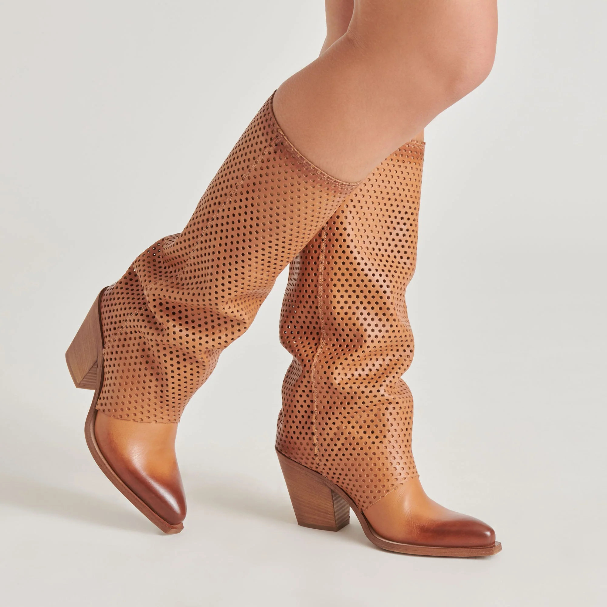 BOONE BOOTS COGNAC LEATHER