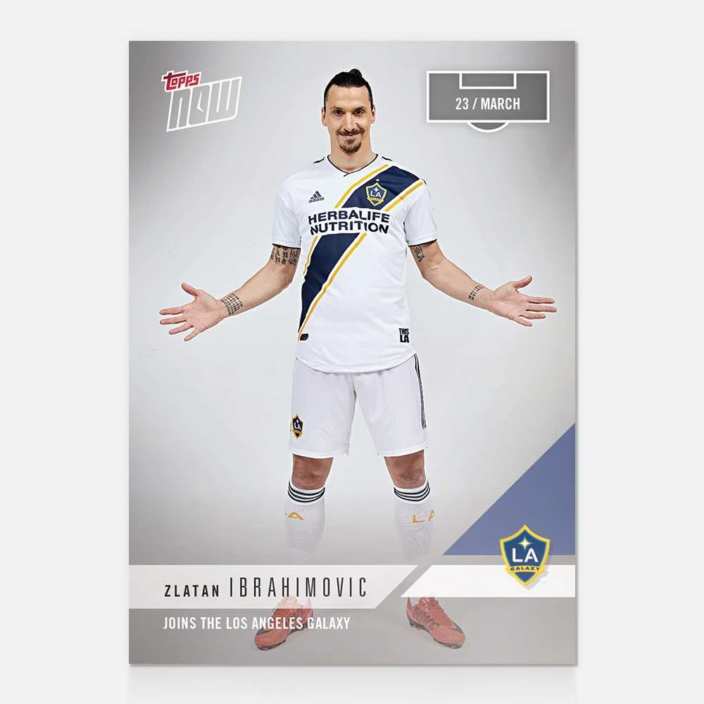 Zlatan Ibrahimovic MLS TOPPS NOW® Card 11 - Print Run: 292