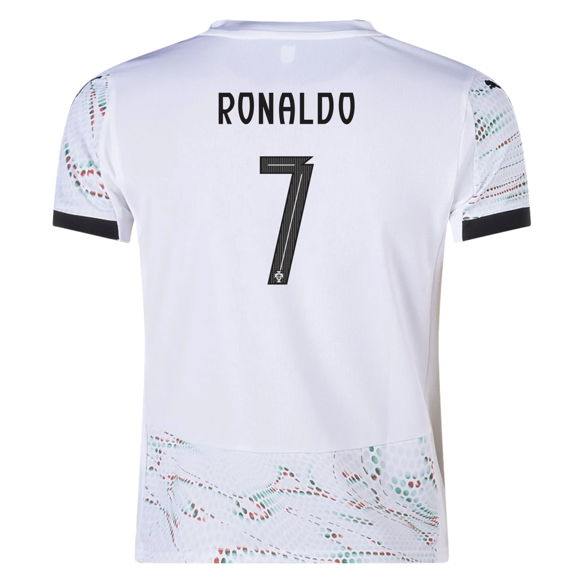 Youth Portugal Cristiano Ronaldo Away Jersey 25/26 ( White/ Black)