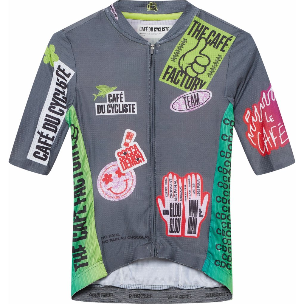 Café du Cycliste x Café Factory Team Bergida Short Sleeve Jersey Women - multico