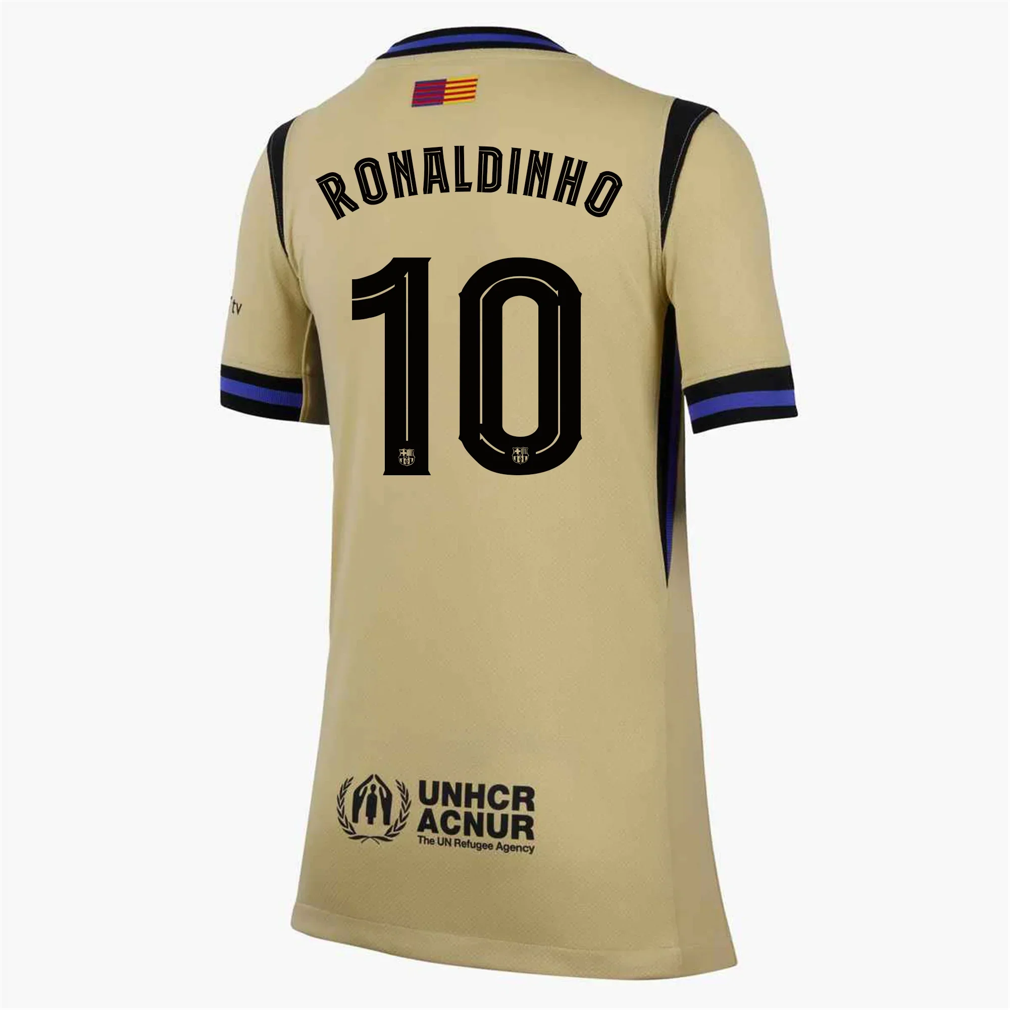 Youth Ronaldinho FC Barcelona Away Jersey 25/26 (Team Gold/Persian Violet/Black)