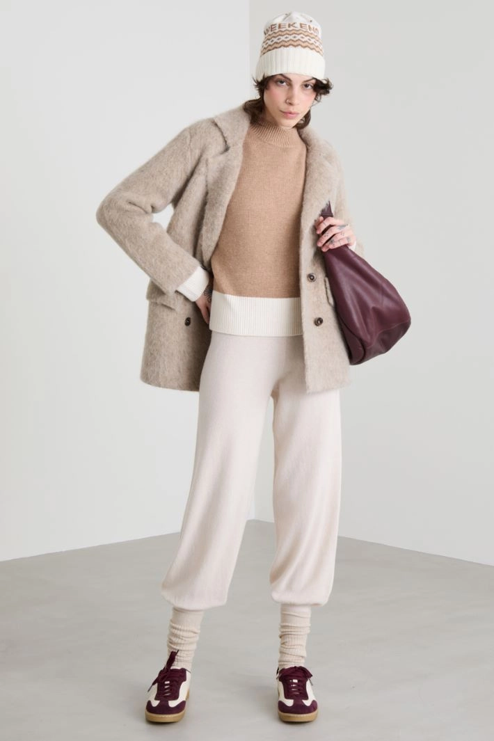 Color block sweater - CAMEL