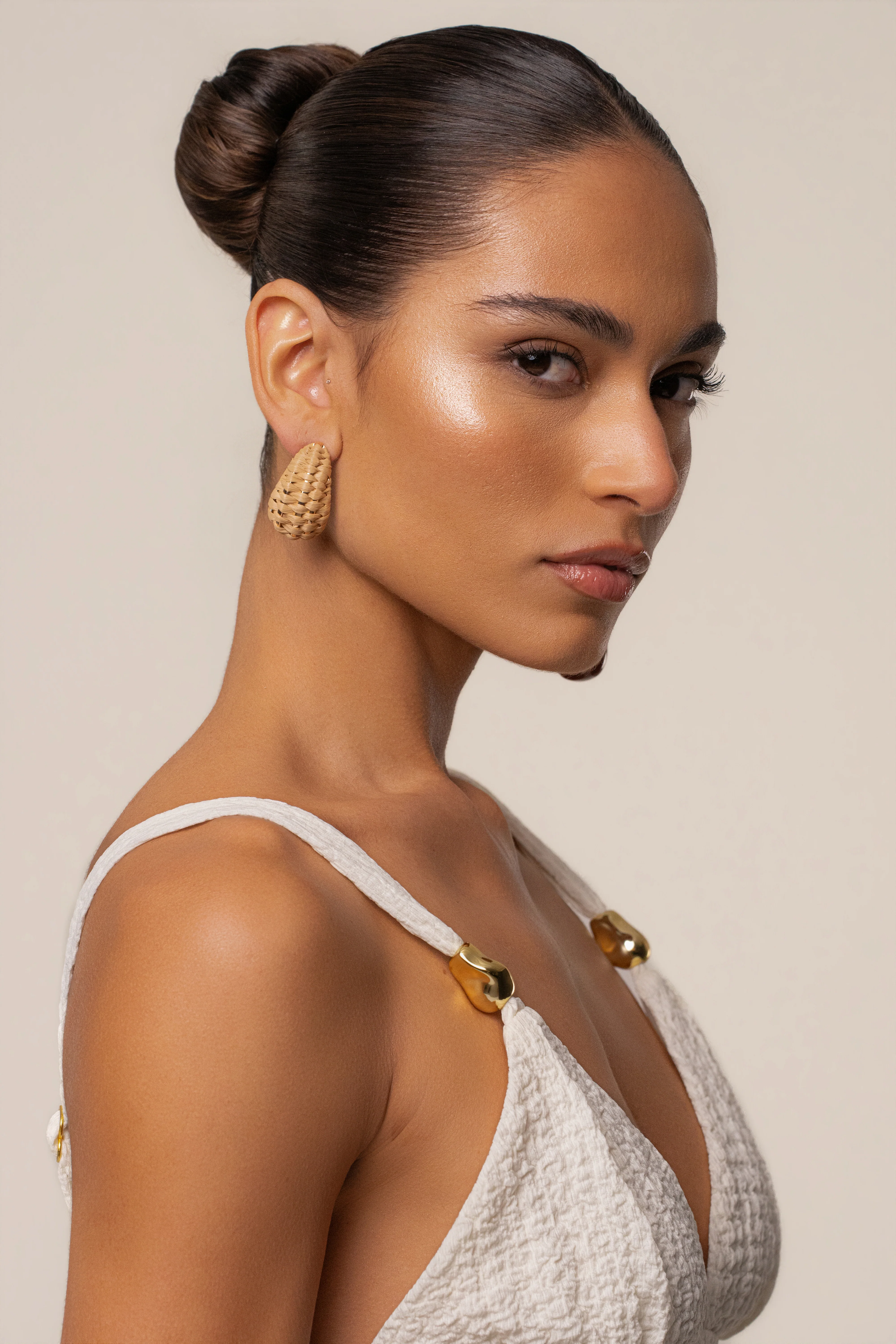 Natural Tulum Texture Earrings