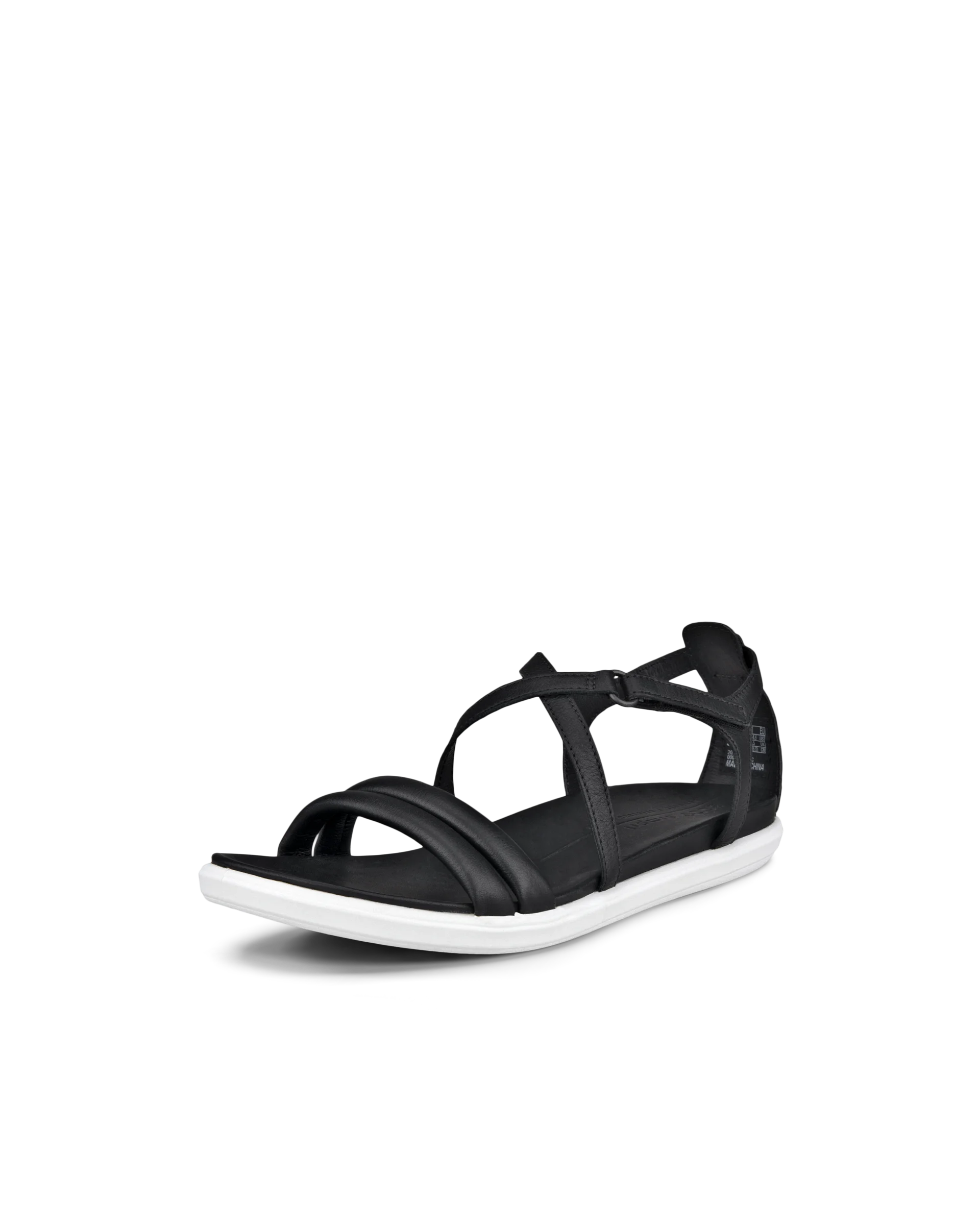 ECCO SIMPIL SANDAL Damen Flache Ledersandale Schwarz